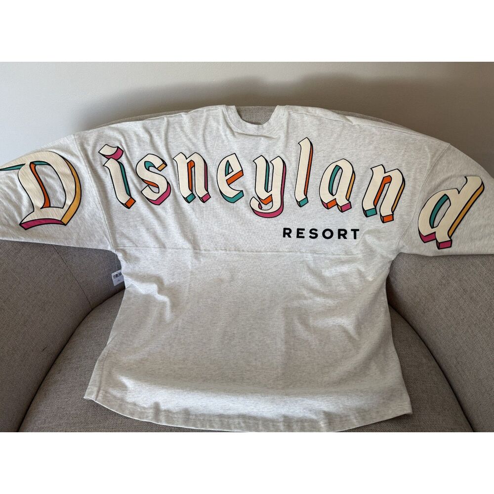Disneyland Pastel Spirit Jersey Adult XXL Disney Parks Retro Rainbow NWT
